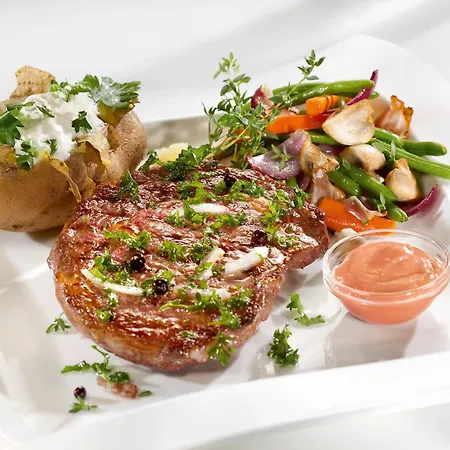 여관 Landzeit Restaurant Angath